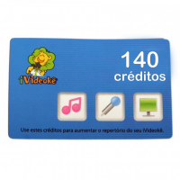 Cartão Virtual 140 Créditos P/ Ivideokê Cartão Virtual 140 Créditos P/ Ivideokê
